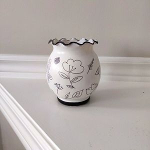 Vase glass hand painted